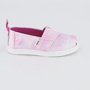 Toms Alpargata Pink Tie Dye Tiny Sneakers-Size 4